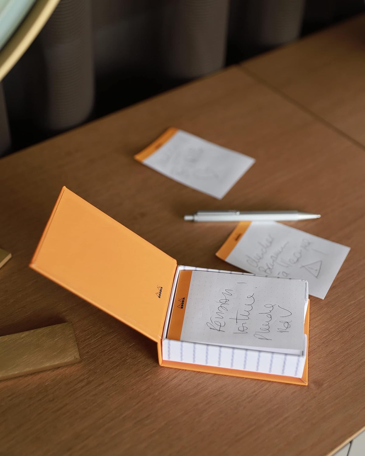 RHODIA 194051C, Memo Pad Box N°11 Orange, A7 8.5x11.5 cm, Dot (Dotted), 240 Sheets 80g/m, Practical and Compact - Image 5