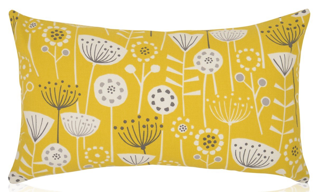 Kushade Ochre 50Cm By 30Cm Bergen Style Filled Bolster Cushion
