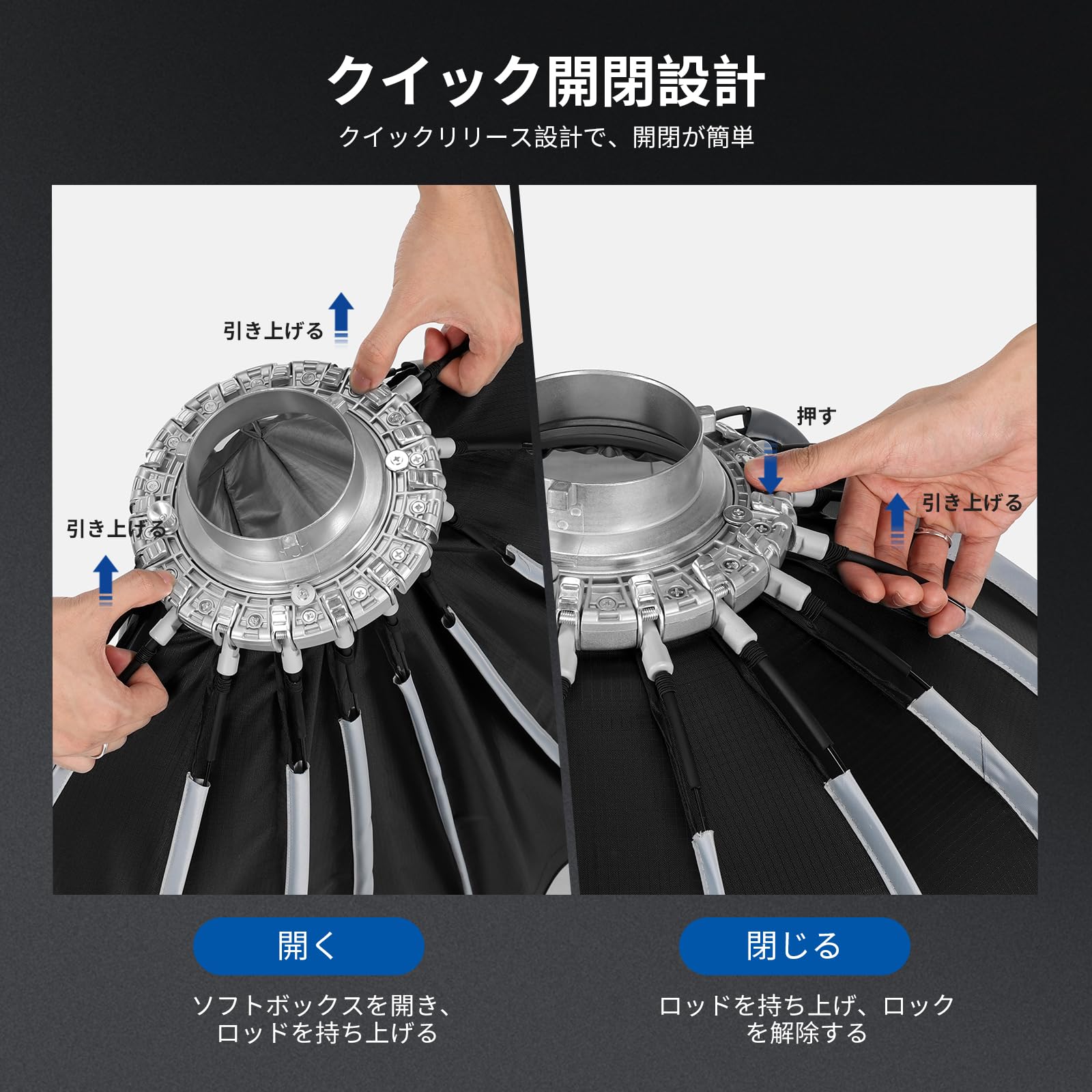 NEEWER 120cmパラボリックソフトボックス Bowensマウント Amazon | NEEWER 120cmパラボリックソフトボックス Bowens