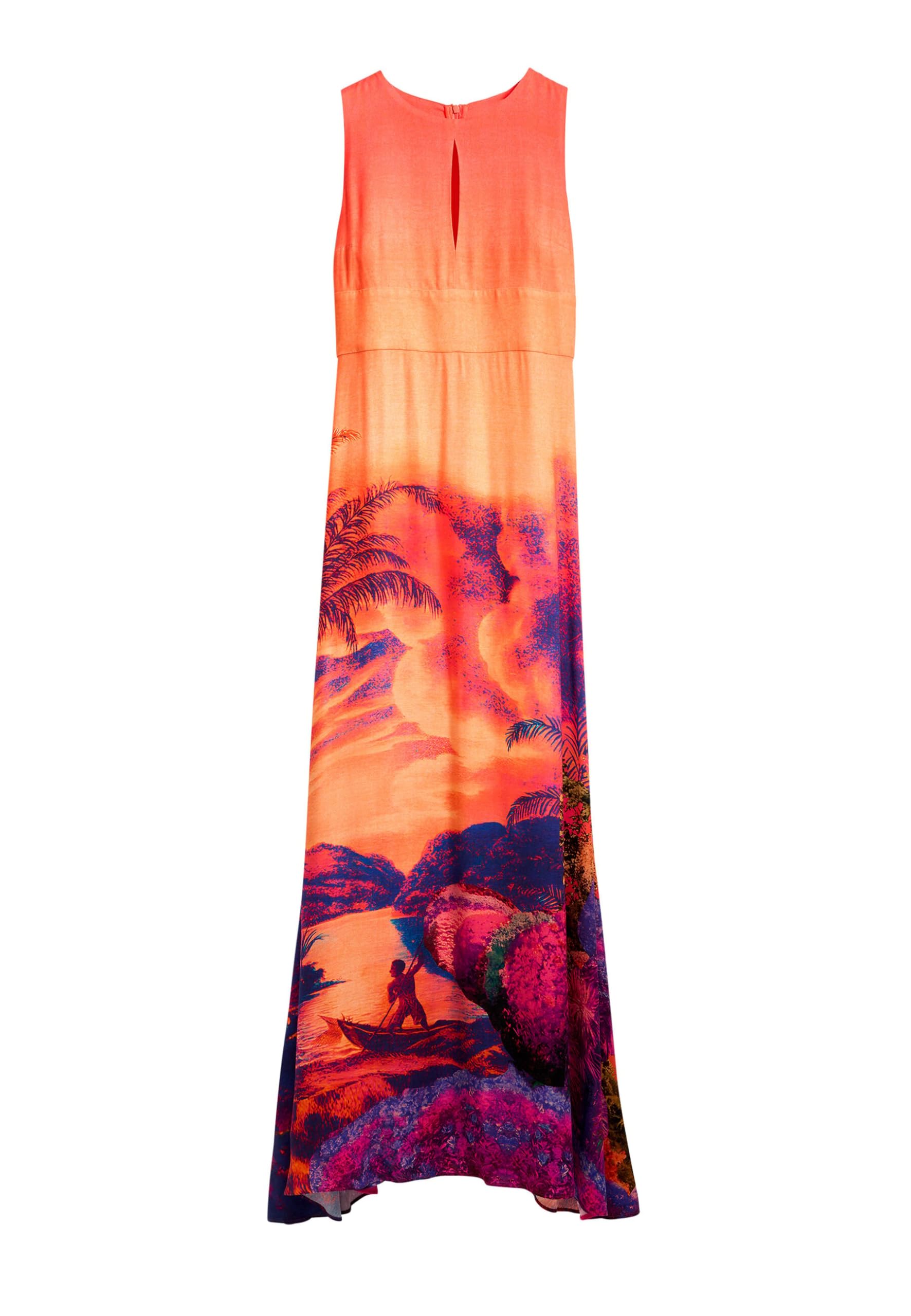 Desigual Vest_Tropical_Lacroix Casual Dress, Rojo, M Women's