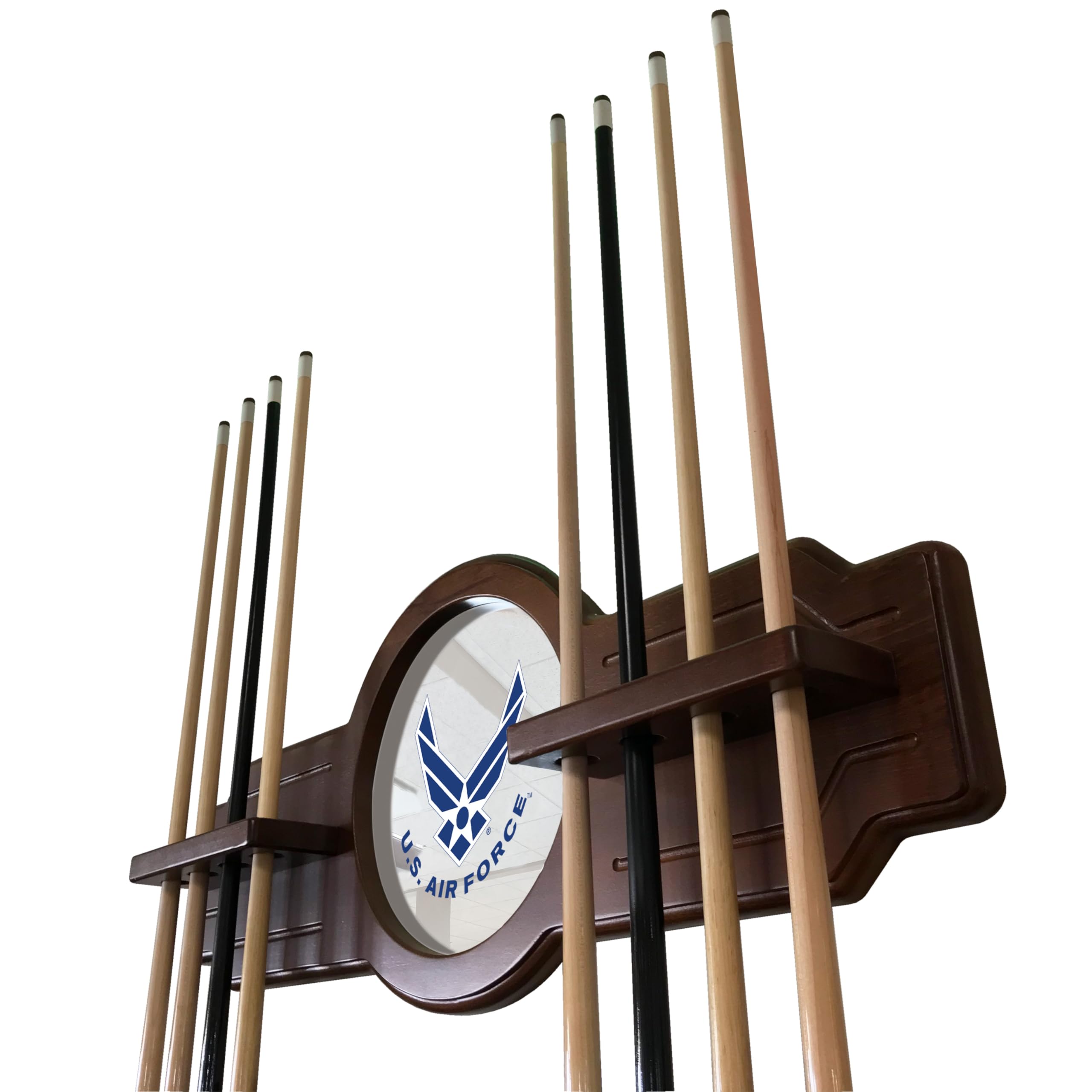 U.S. Air Force Cue Rack in Chardonnay Finish by Holland Bar Stool