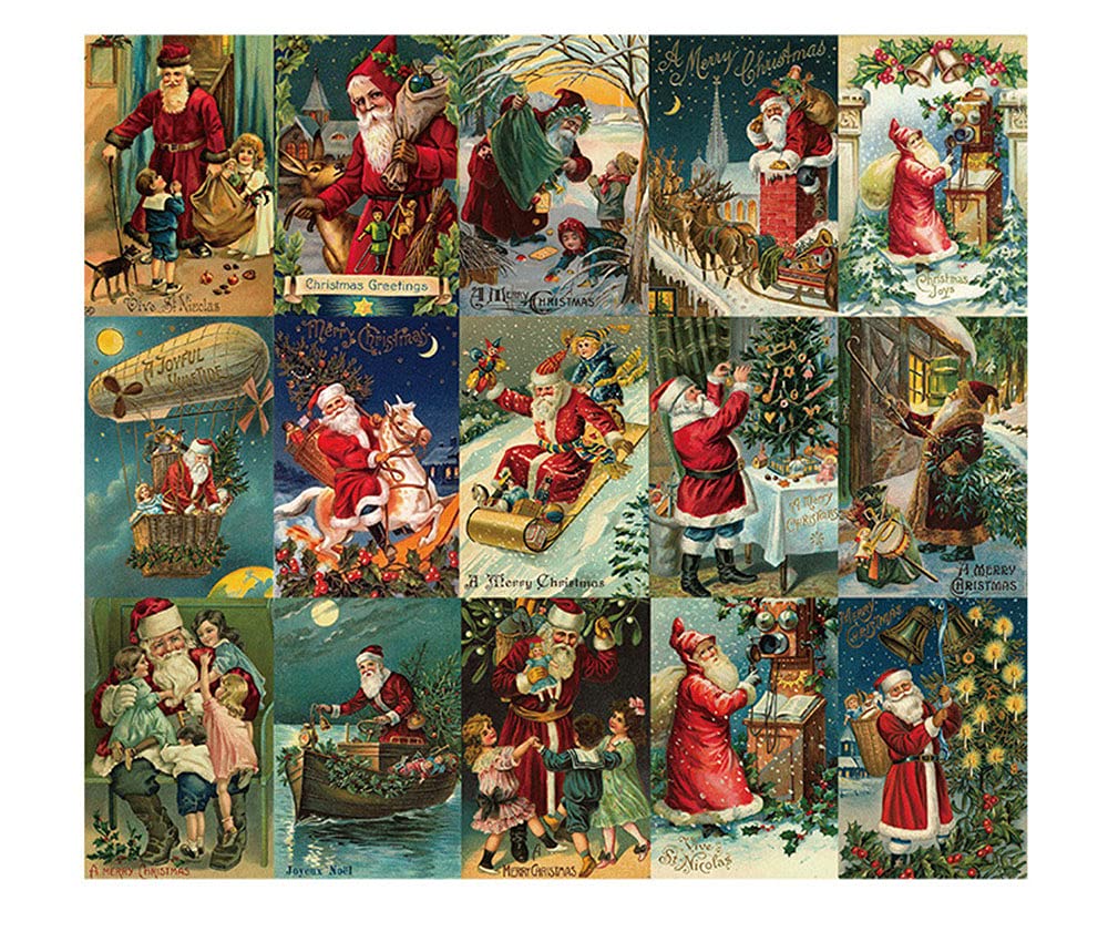 Vintage Weihnachtskarten – 12 Stück, 10x15 Cm, Zum Selbst Beschriften