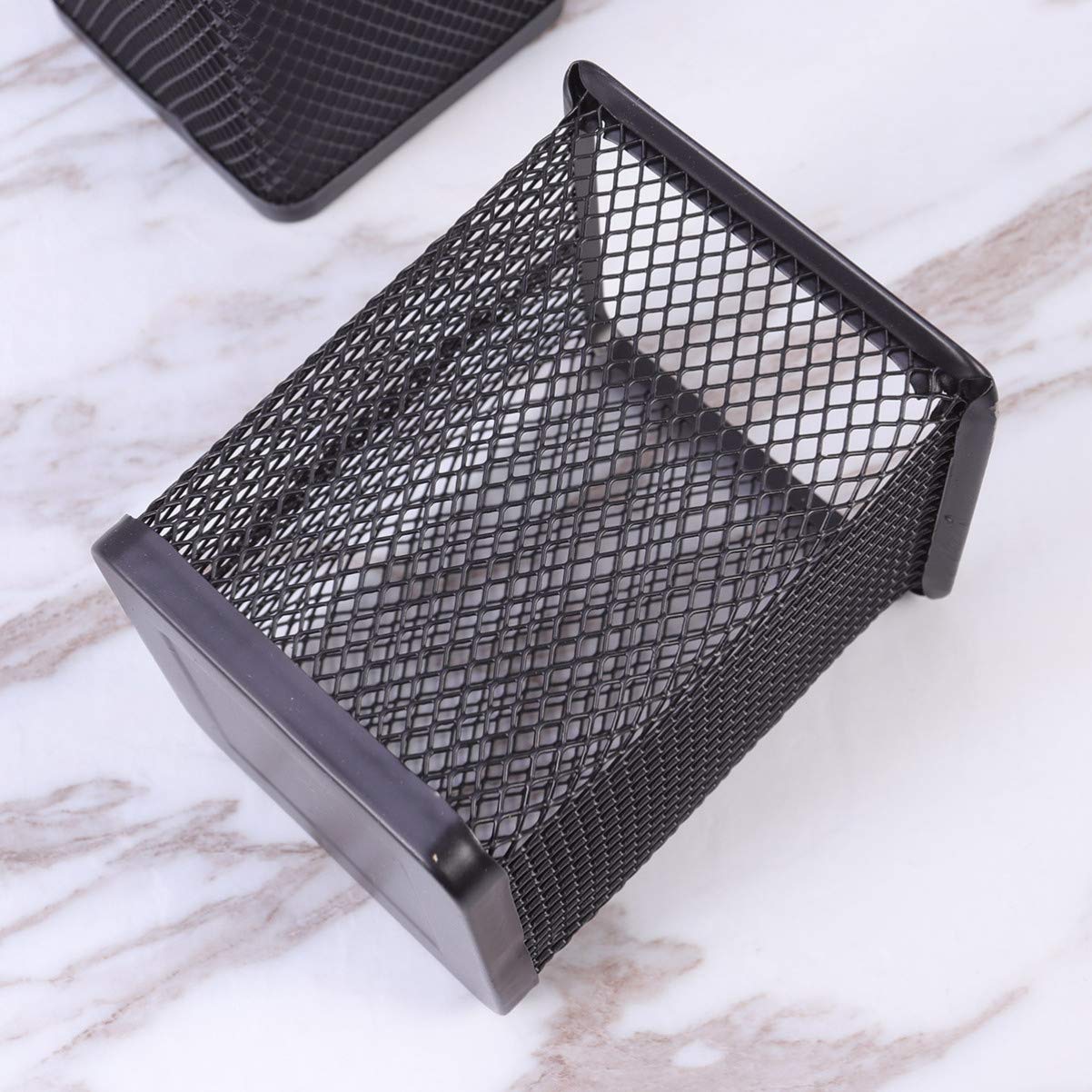 Operitacx 6pezzi Porta Penne Rete Organizer Per Scrivania Creativo Nero Per Casa e Ufficio Contenitore Hollow Per Penne Per Studenti e Uffici