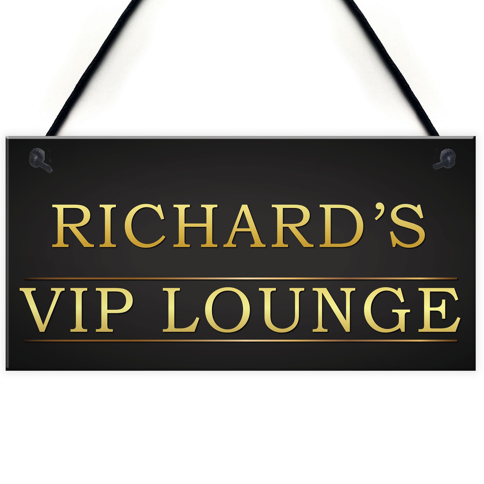 Red Ocean Personalised VIP LOUNGE Man Cave Pub Vintage Decor Hanging Plaque Home Gift Sign