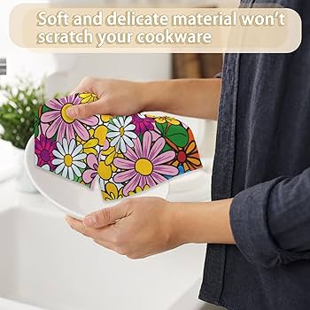 Amazon.com: 70s Floral Vintage Flowers Hand Towels Set of 2