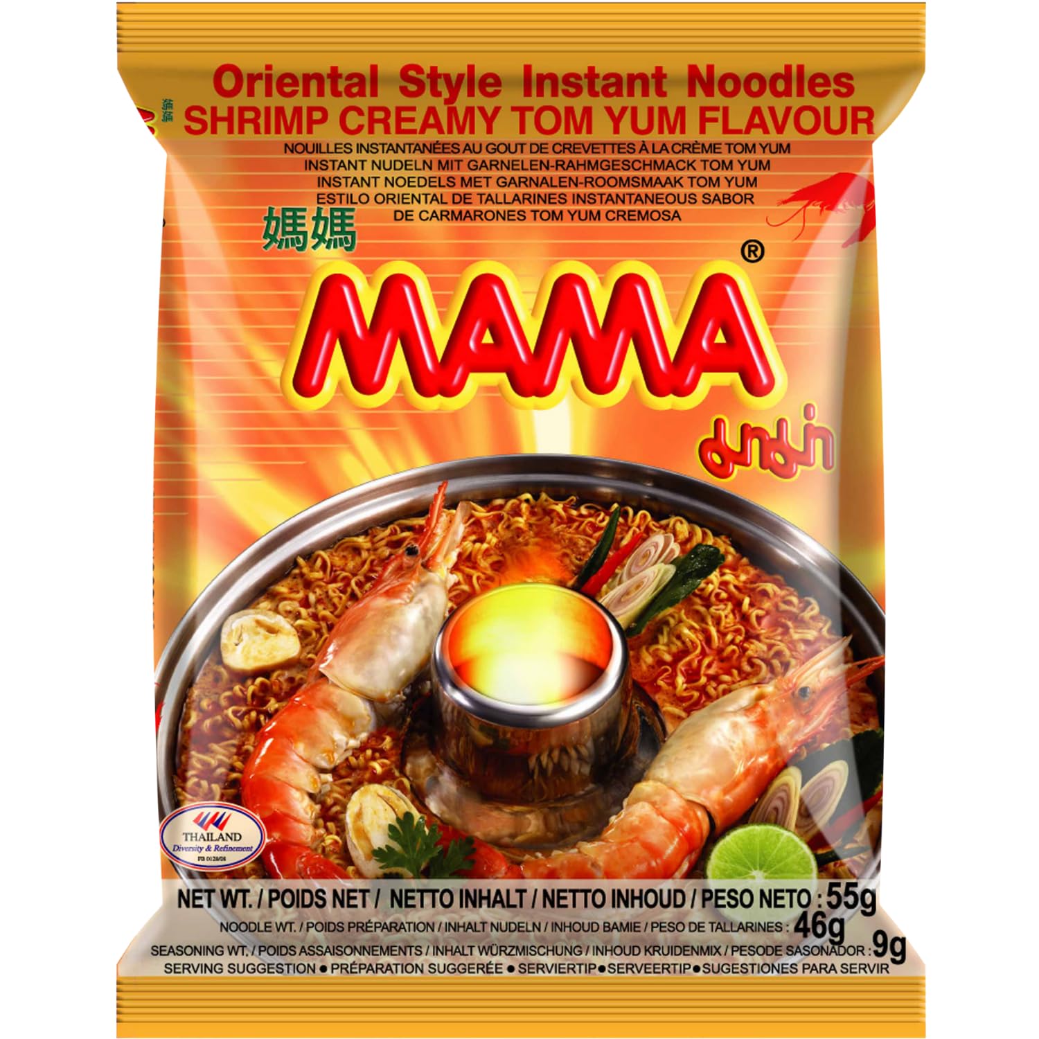 MAMA - Instant Nudeln Garnele Sahnig - (1 X 55 GR)