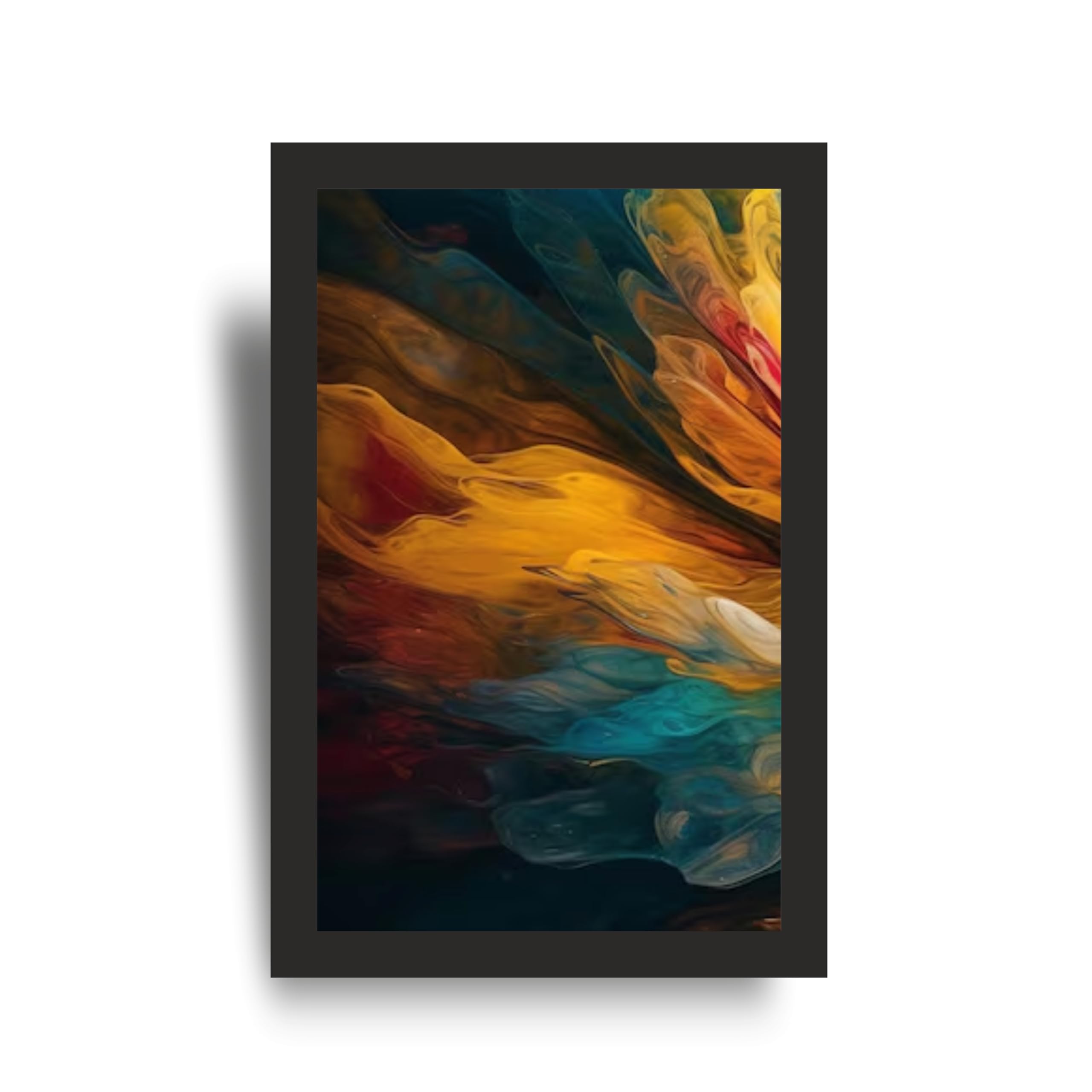 Luxury Fluid Abstract Wall Art Set of 3 Frames – view 2