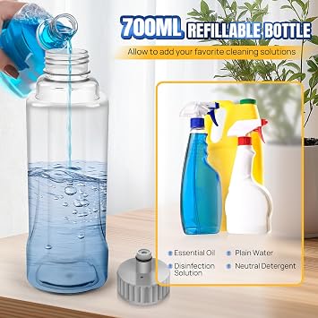 Spray Mop Flash Speed Mop,Microfibre Flat Mop Set with 3 Replaceable Pads,Floor Mops Wet&Dry Floor Cleaning Mop with 360°Rotatable Head & 700 ml Tank for Laminate Floor/Household Cleaning