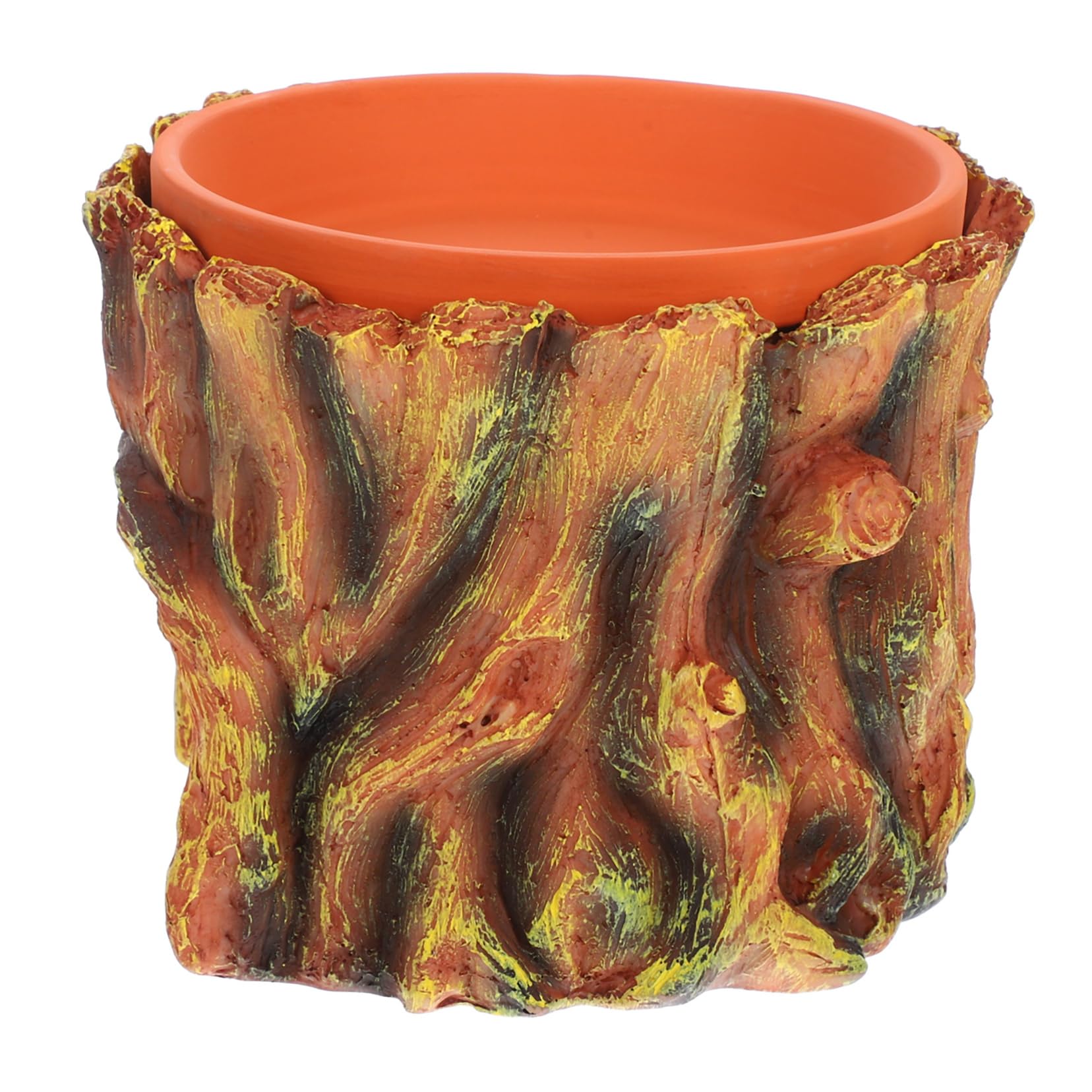 Toyvian Gecko Hideout Nest for Reptiles Humid Hide Cave Realistic Design Resin Construction for Lizards Easy to Install