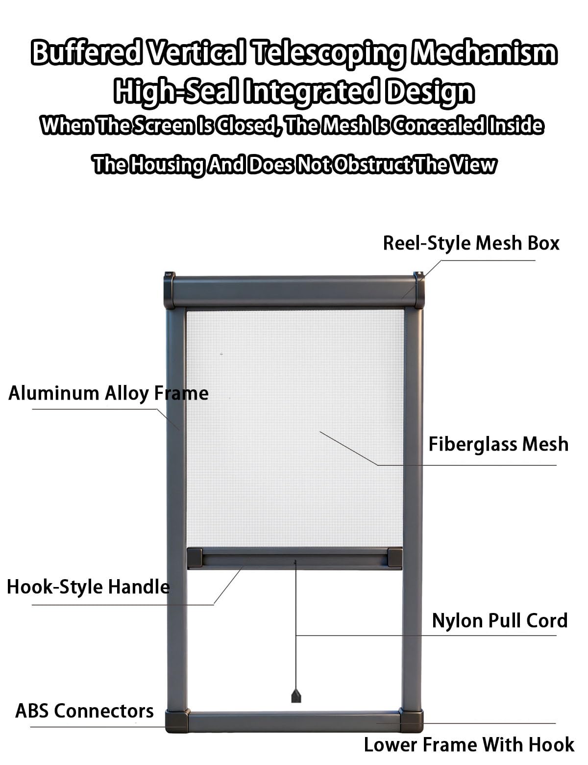 Maßanfertigung Fliegengitter Dachfenster Kippfenster - Insektenschutz Rollo für Fenster - Fliegenrollo Aluminiumlegierung Unsichtbar - Fliegengitter Rollo Fenster(Grau)