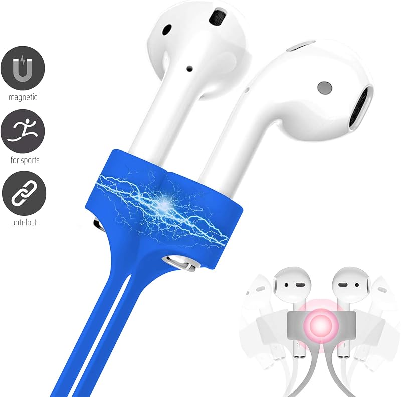cobcobb Ultra Strong Magnetic Airpod Pro Strap Anti-Lost Cord Sports Lanyard Compatible with Airpods 3rd 2nd Generation Pro 3 2 1 (Blue) image 6
