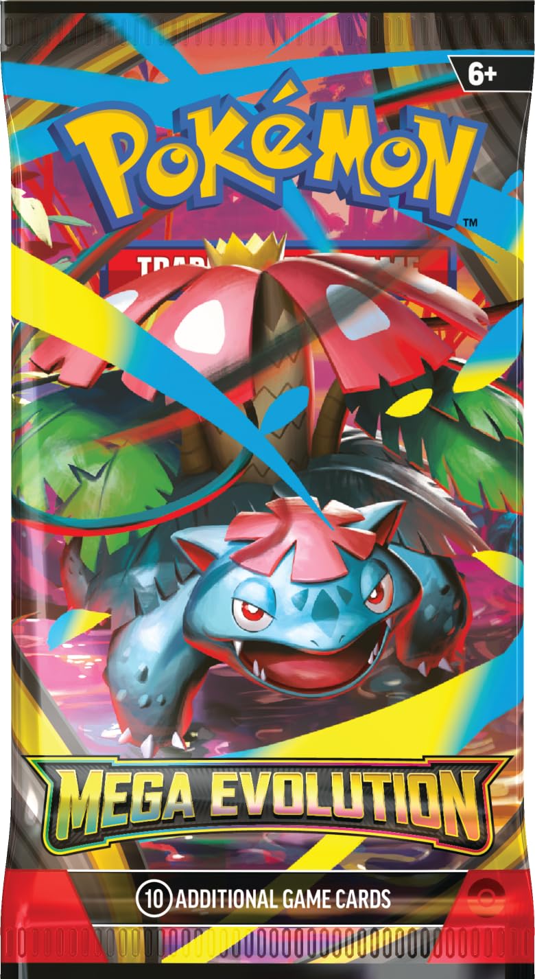 Amazon.com: Pokémon TCG: Mega Evolution Booster Pack : Toys & Games