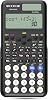 WECKEW Scientific Calculator 401 Function 2-line Display 10+2 Digits Solar and Battery Calculator with Slide-on Cover for Secondary School Black (991MS 2nd Edition)