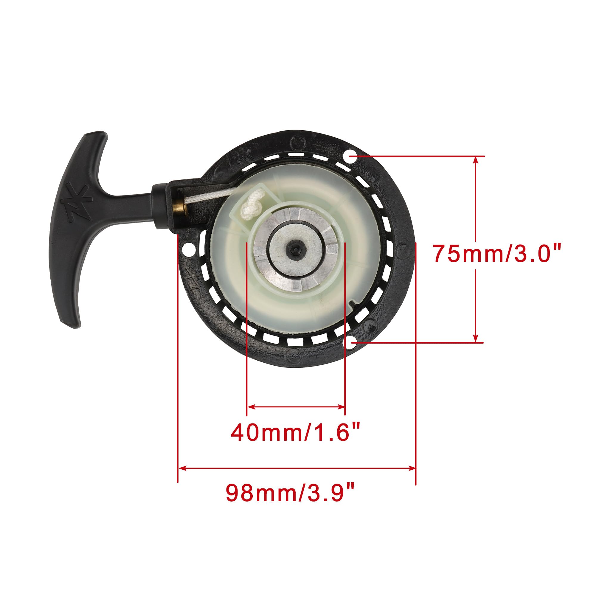 WOOSTAR Avviamento a Strappo Sostituzione per 40-6 2 Tempi 47cc 49cc 50cc Mini Pocket Bike Dirt Pit Bike ATV 4 Wheeler Quad