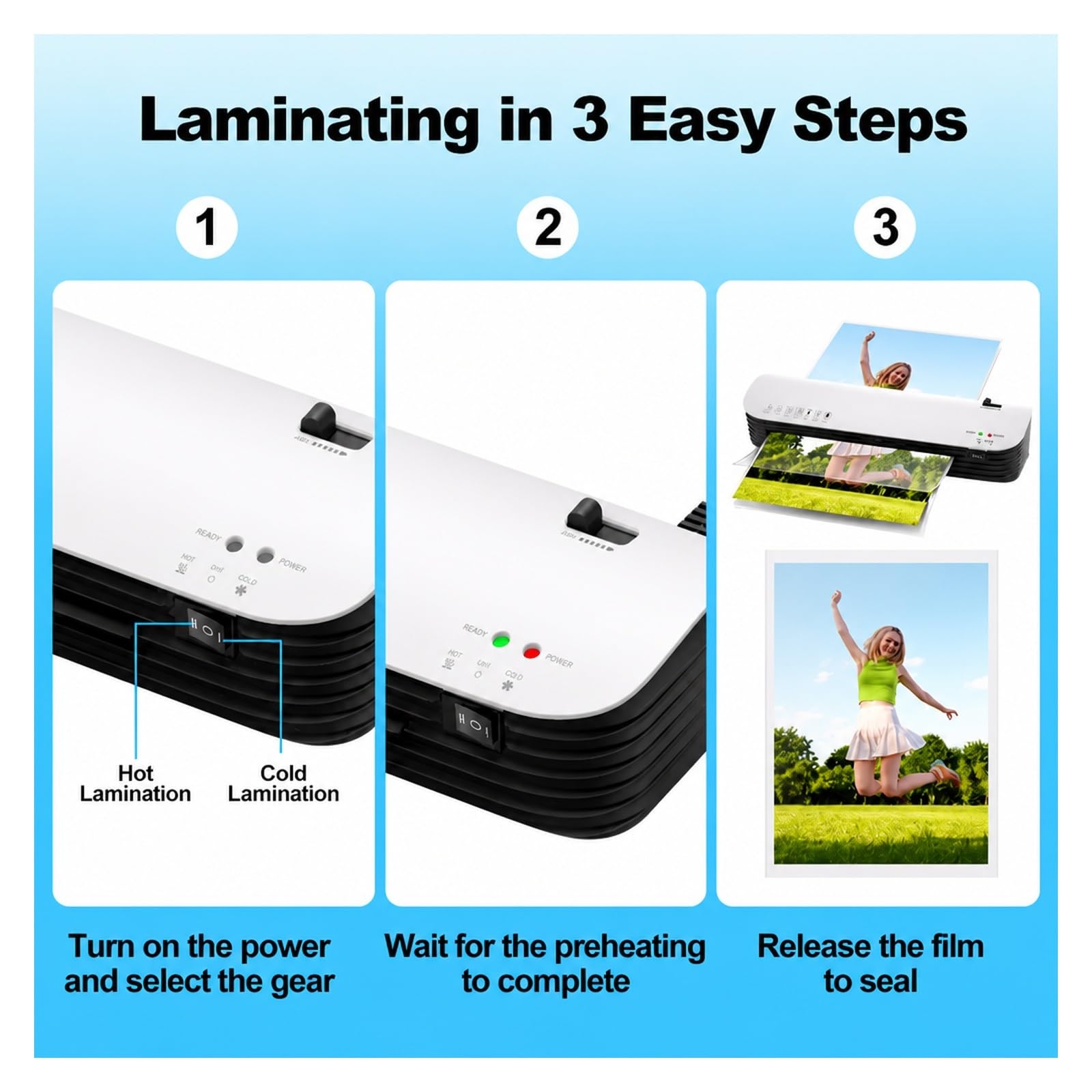 Laminator, Maszyna Do Laminowania Na Gorąco I Zimno SL299 do domu i biura | Gilotyna Papieru, Zaokrąglacz Rogów, A4, System 2-rolkowy, Szerokość Wejściowa 230 Mm, 160-250 Mikronów