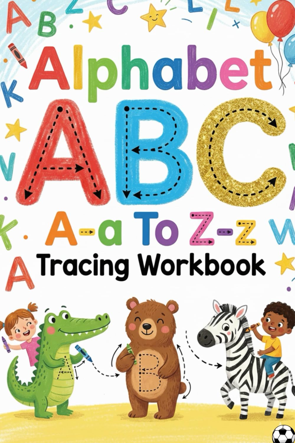 Alphabet A-a to Z-z Tracing Workbook for Kids Ages 3–7 Uppercase & Lowercase Letter Practice | Handwriting Skills | Preschool, Kindergarten & Homeschool Learning