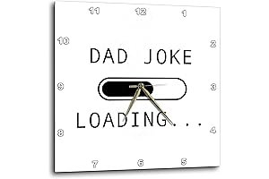 Dad Joke Loading Wall Clock: Hilarious Timekeeping with a Twist