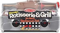 Vista 3 de Melissa & Doug Rotisserie and Grill Wooden Barbecue Play Food Set (24 pcs)