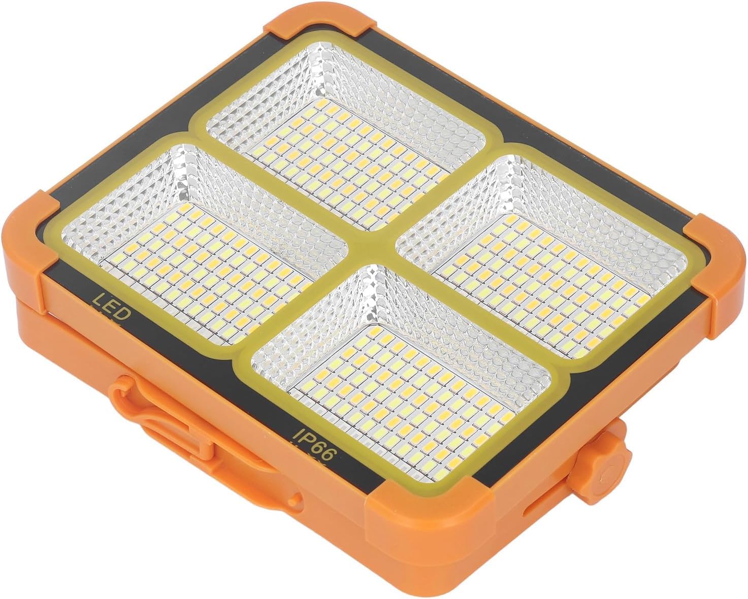 Foco LED Portátil para exterior | Carga con luz solar y USB | Protección contra lluvia IP66 | Ideal para Camping, Jardín, Emergencias, Garaje, Taller | Con 5 modos de iluminación