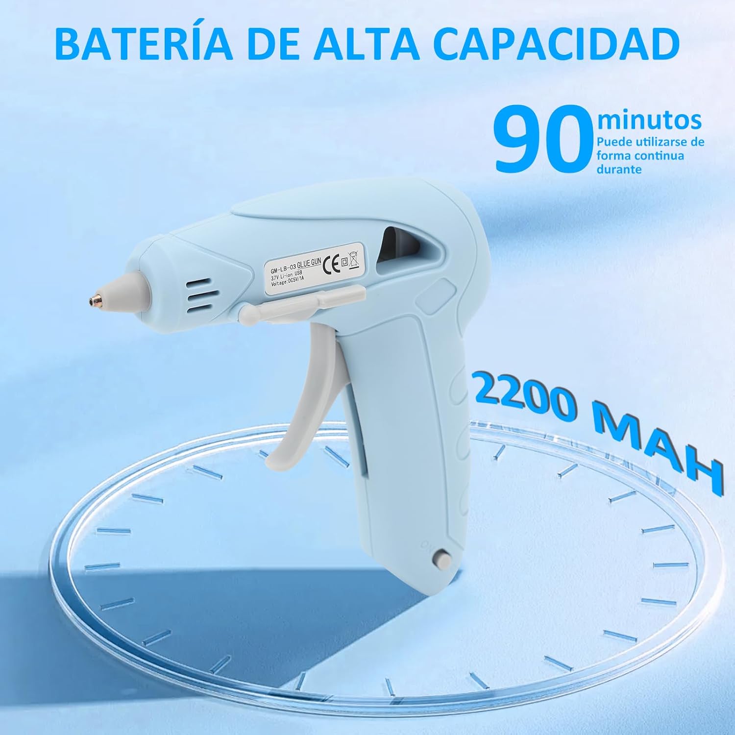 Cordless Hot Glue Gun, USB Rechargeable Fast Preheating Hot Glue Guns with Leakproof Technology for Crafts, Quick Home Repairs, Arts, DIY and Festival Decorations