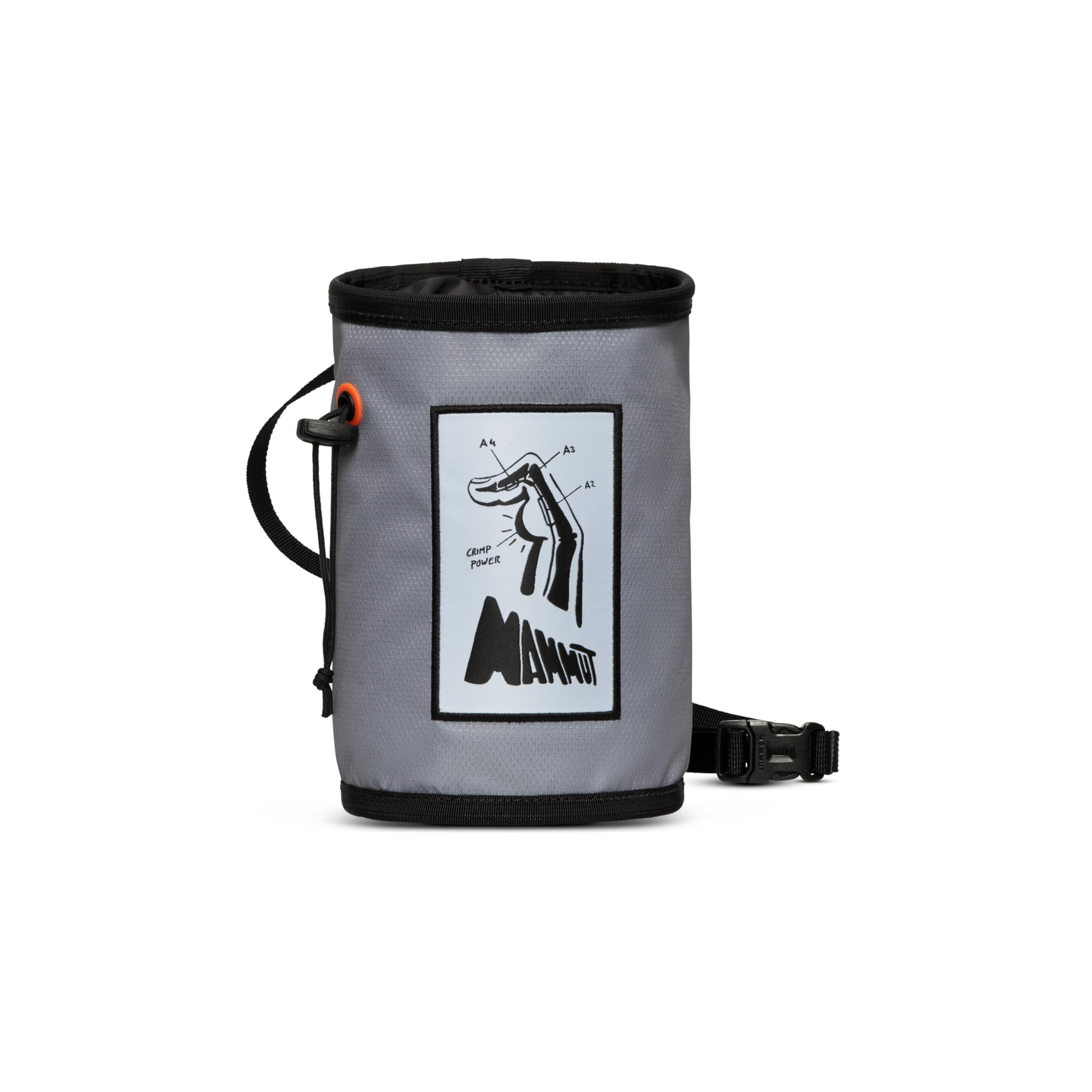 Mammut Gym Print Chalk Bag | Climbing Accessories, With Brush Holder & Phone Pocket | One Size, Alloy