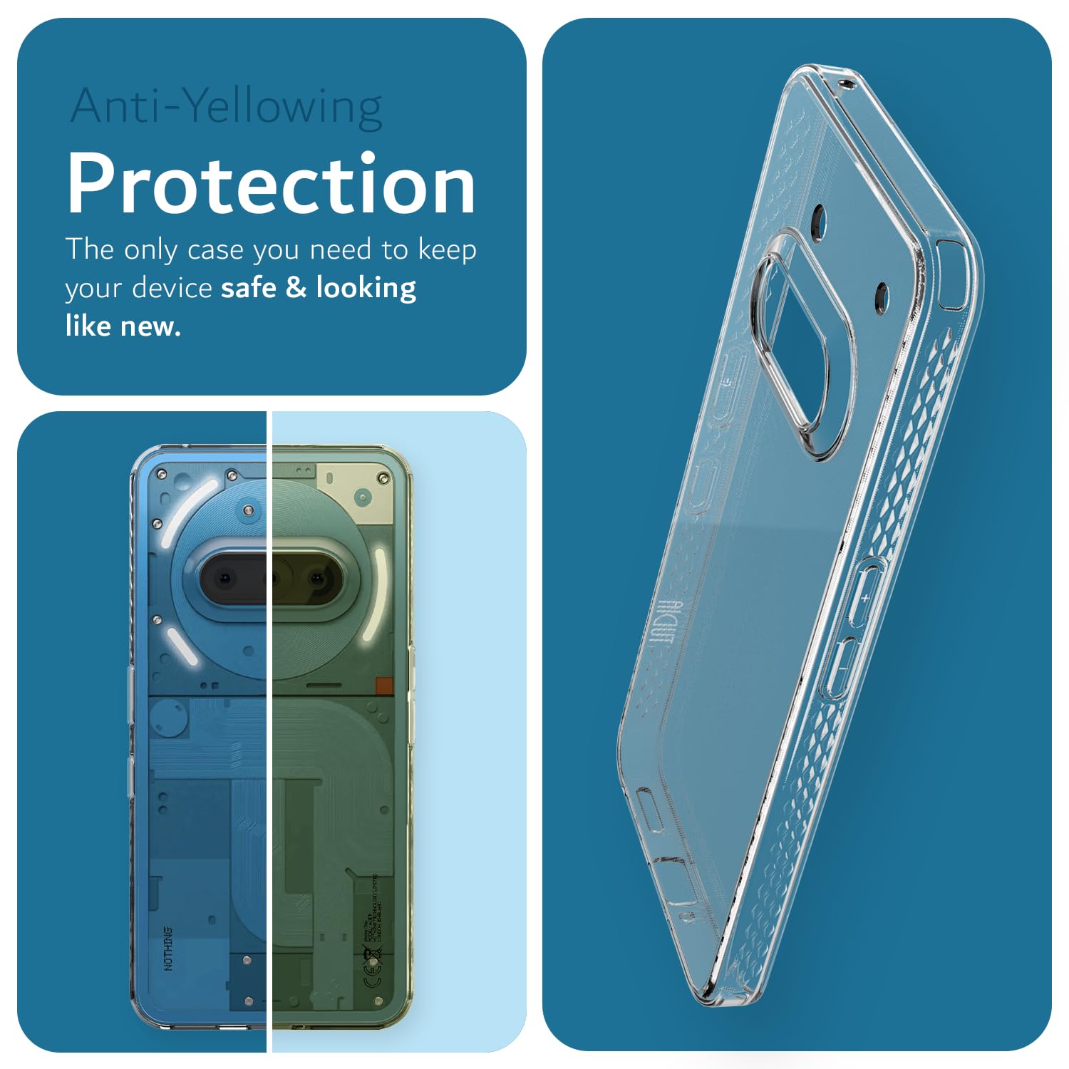 YAMCCCSE Custodia per Cellulare Girocollo per Nothing Phone 3a 5G Tracolla - Collana/Necklace Cordoncino, Practical Stylish Trasparente Silicone TPU YAMCCCSE Custodia per Cellulare Girocollo per Nothing Phone 3a 5G Tracolla - Collana/Necklace Cordoncino, Practical Stylish Trasparente Silicone TPU