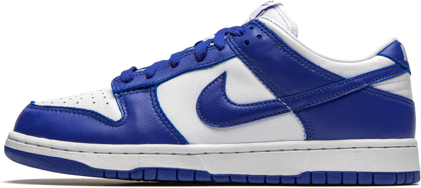 Nike Men's Dunk Low Retro Basketball Shoes, White Varsity Royal, 10.5 Men