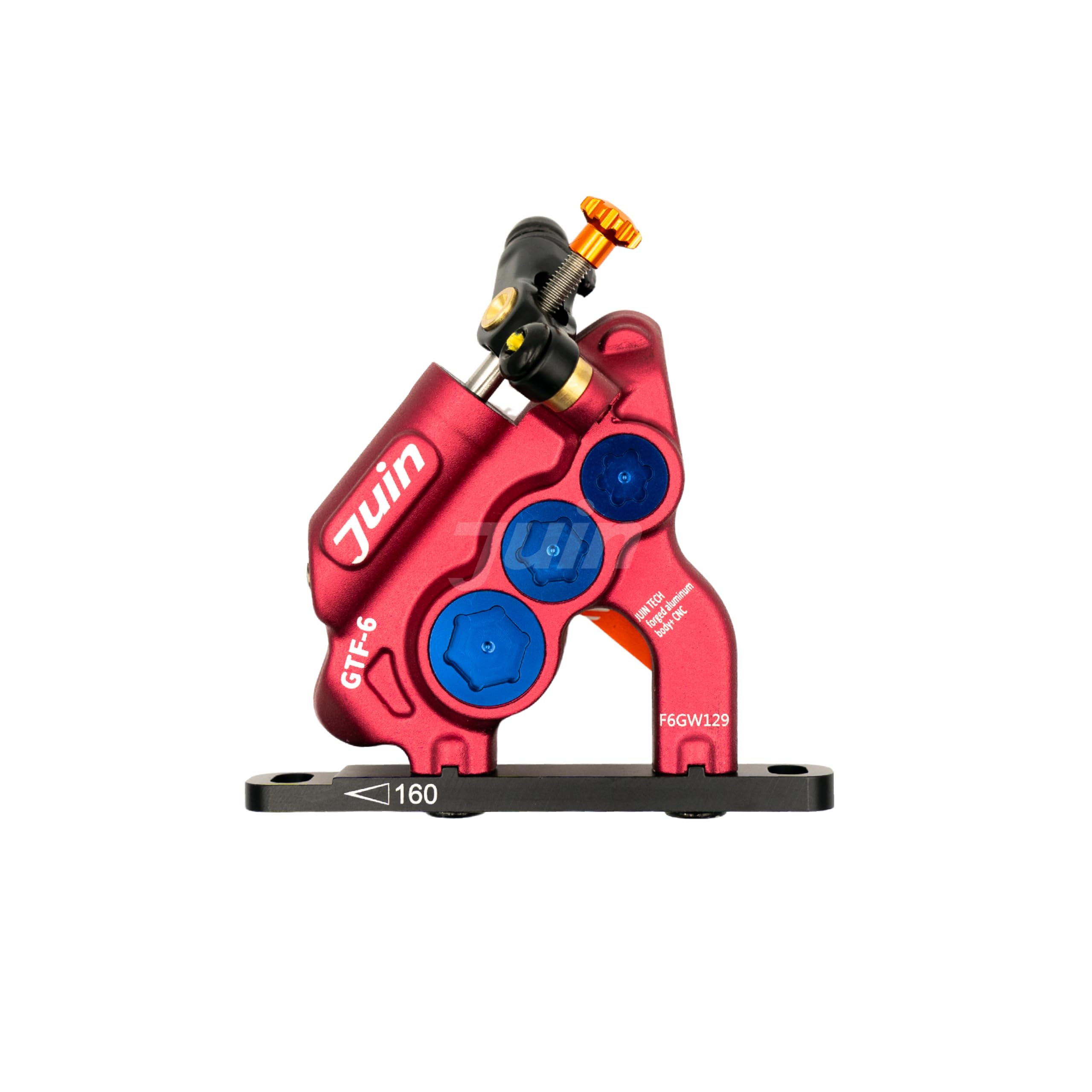 Juin GTF-6 Hybrid Hydraulic Disc Brake Caliper (RED)
