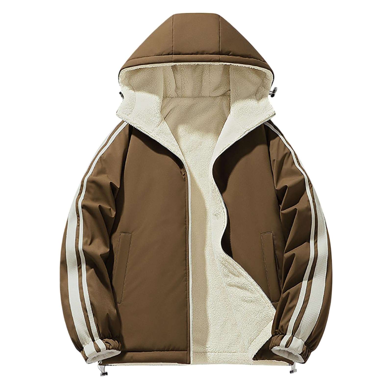 Chaqueta acolchada para hombre, otoño e invierno, chaqueta de entretiempo, chaqueta de invierno, cálida, snowboard, con capucha, chaqueta softshell impermeable y resistente al viento