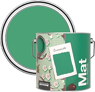 Rust-Oleum Peinture Mate Murs et Plafonds Verte - Émeraude 2,5L