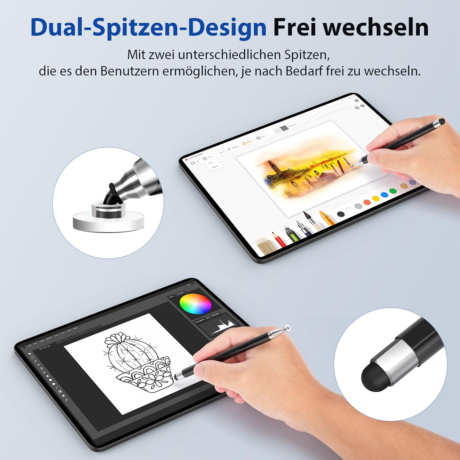 Tablet toll fekete és fehér verzió