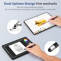 Zcitek Univerzális Tablet Toll Kettős Hegyel - Mágneses, Töltés Nélkül, iOS Android 5