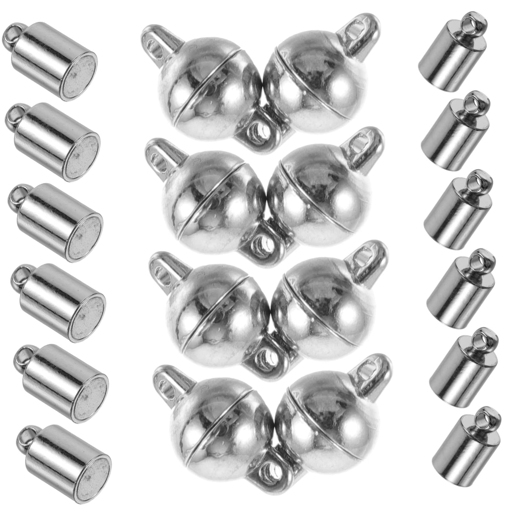 VILLCASE 120piezas Enganches Magnéticos Para Joyería De Conectores Para Collares y Pulseras Accesorios Para Manualidades Diseño Único y Duradero Para y Reparaciones De Joyas