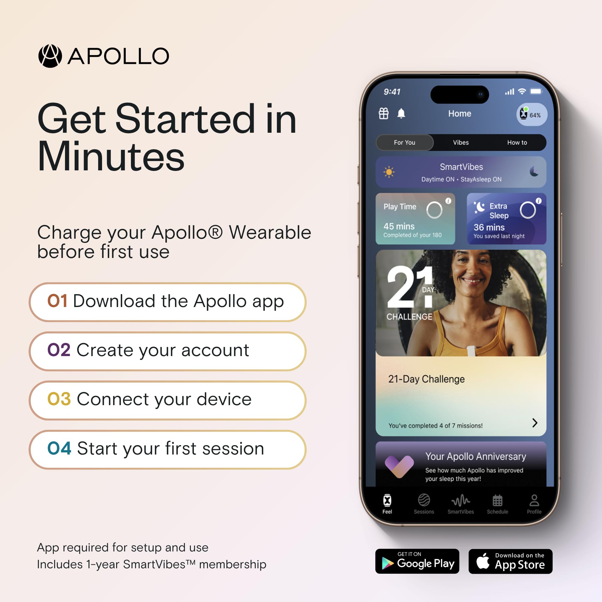 Apollo Neuro Wearable - Sleep Aid & Stress Relief -4