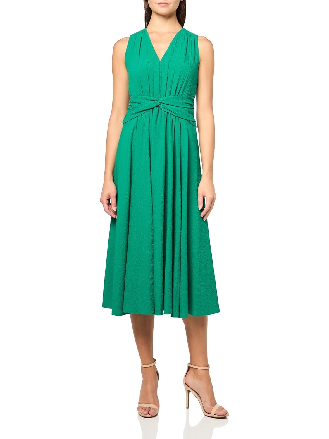 Calvin Klein Womens Gauze Twist Front Aline