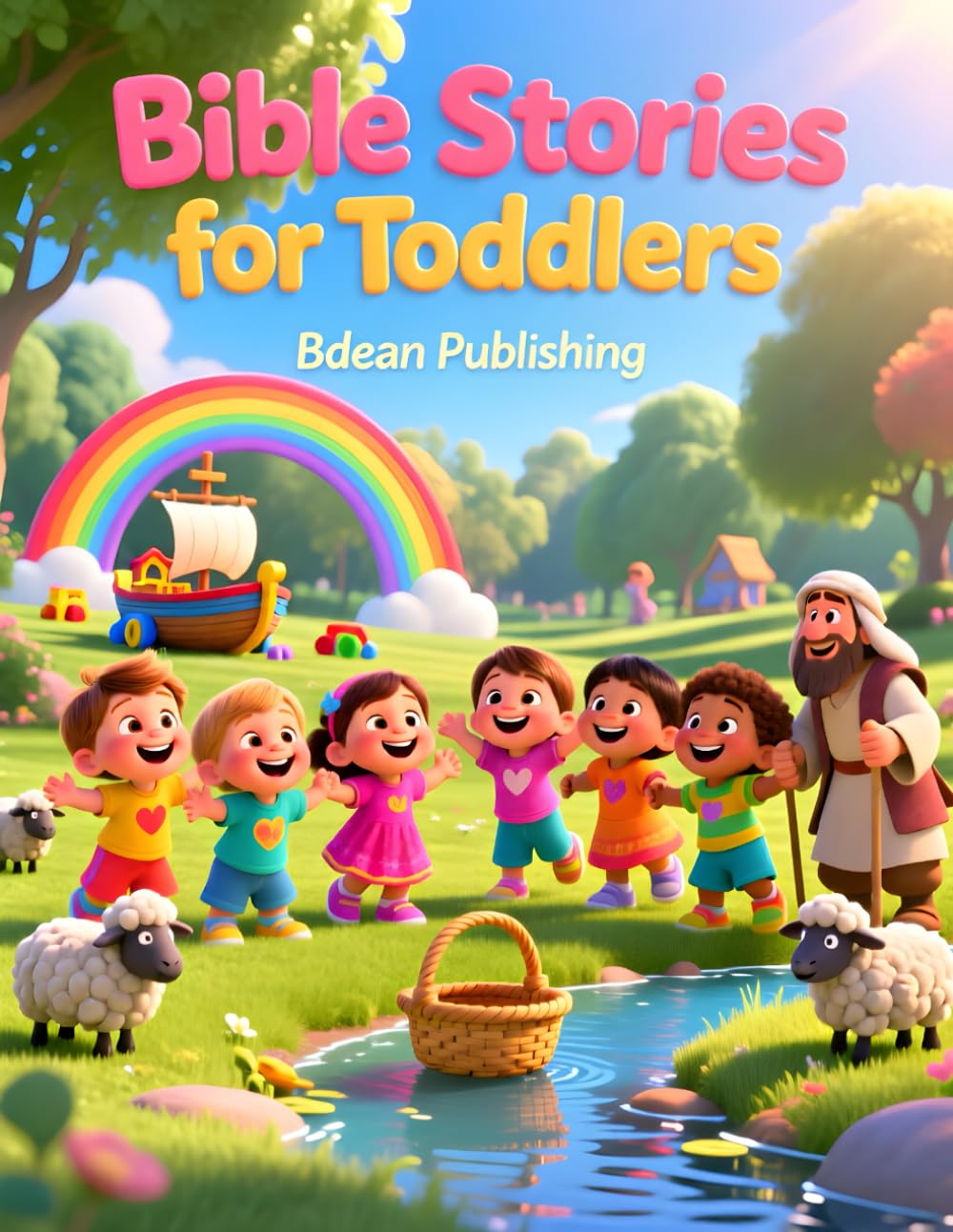 Bible Stories for Toddlers: Simple Bible Stories About God, Jesus, Noah, David, and God’s Love for Little Hearts (Ages 2–5)