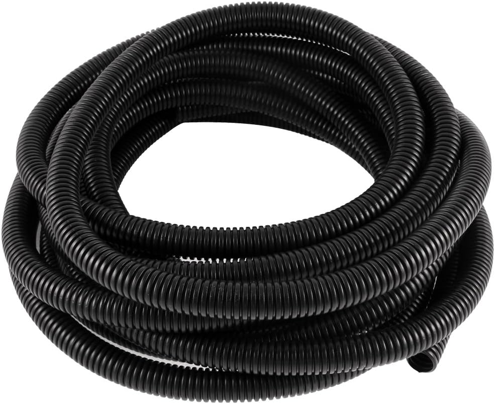 Aexit 20mm OD Electrical Boxes, Conduit & Fittings PVC Flexible Corrugated Tubing Wire Sleeve Cable Electrical Boxes Conduit 8.6M