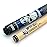 CUESOUL 58 inch 19oz 1/2 Maple Pool Cue Stick Kit- Rock The World Stylish Pattern Cue Design in Blue Paint