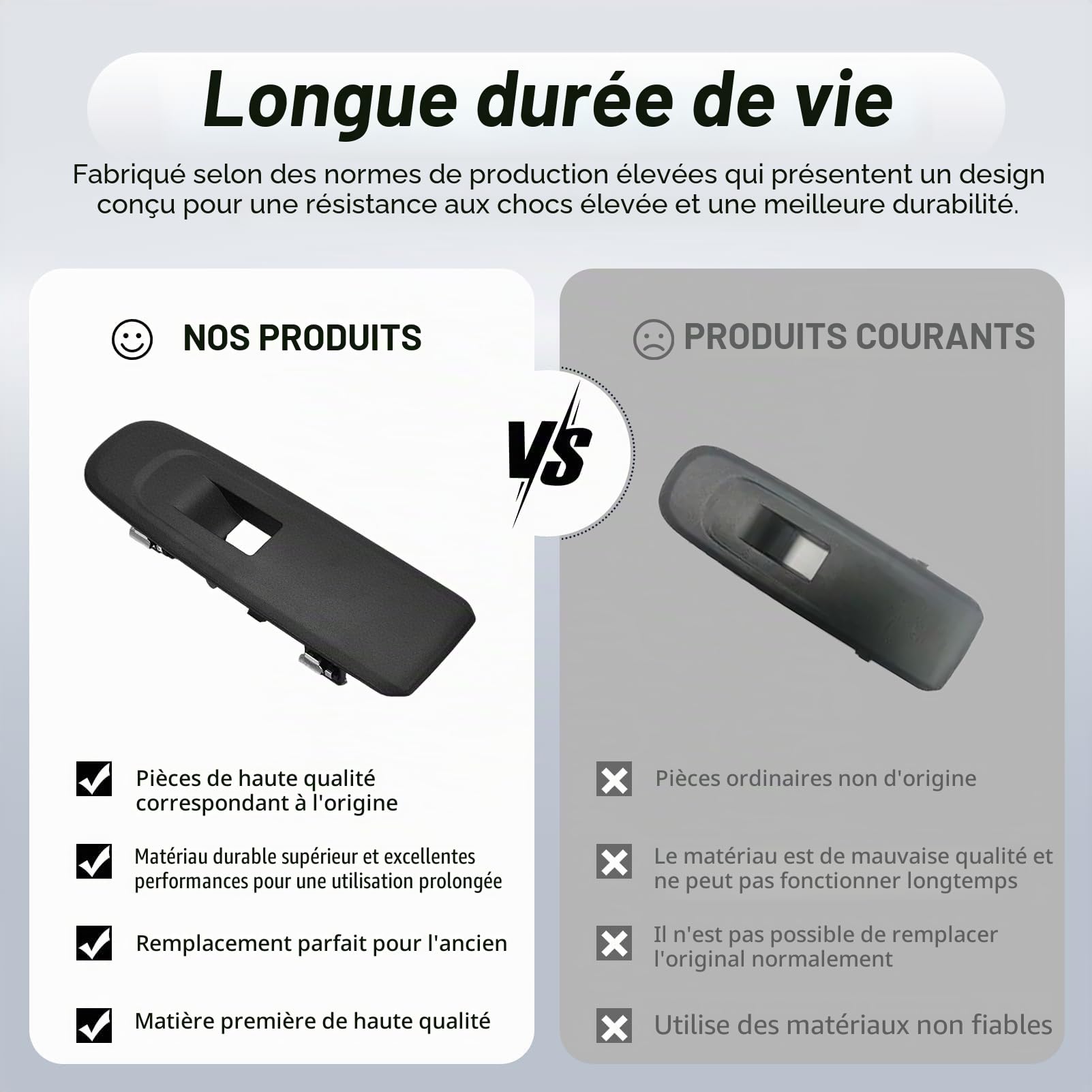 KASturbo Cadre de Bouton en Verre pour Partner Mk4 K9 pour Tepee 2019 2020 Numéro de pièce : 98167918ZD