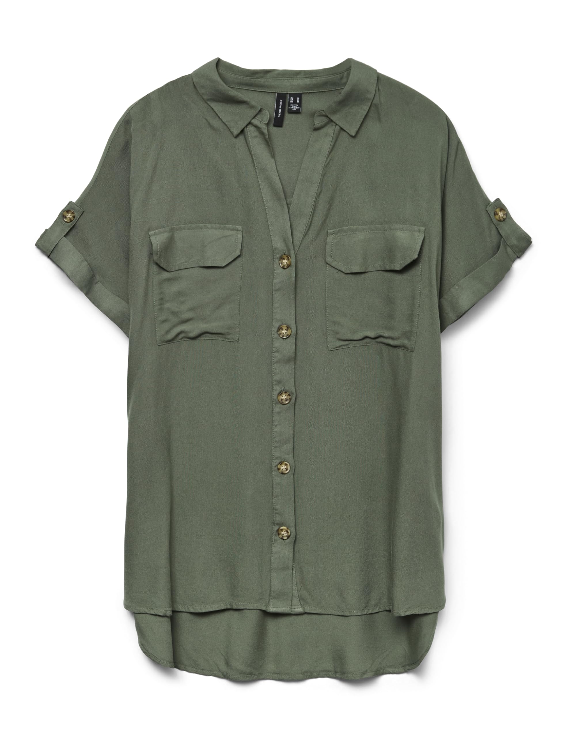 Vero Moda Vmbumpy S/S Camiseta Wvn Ga Noos Blusa de Manga Corta para Mujer