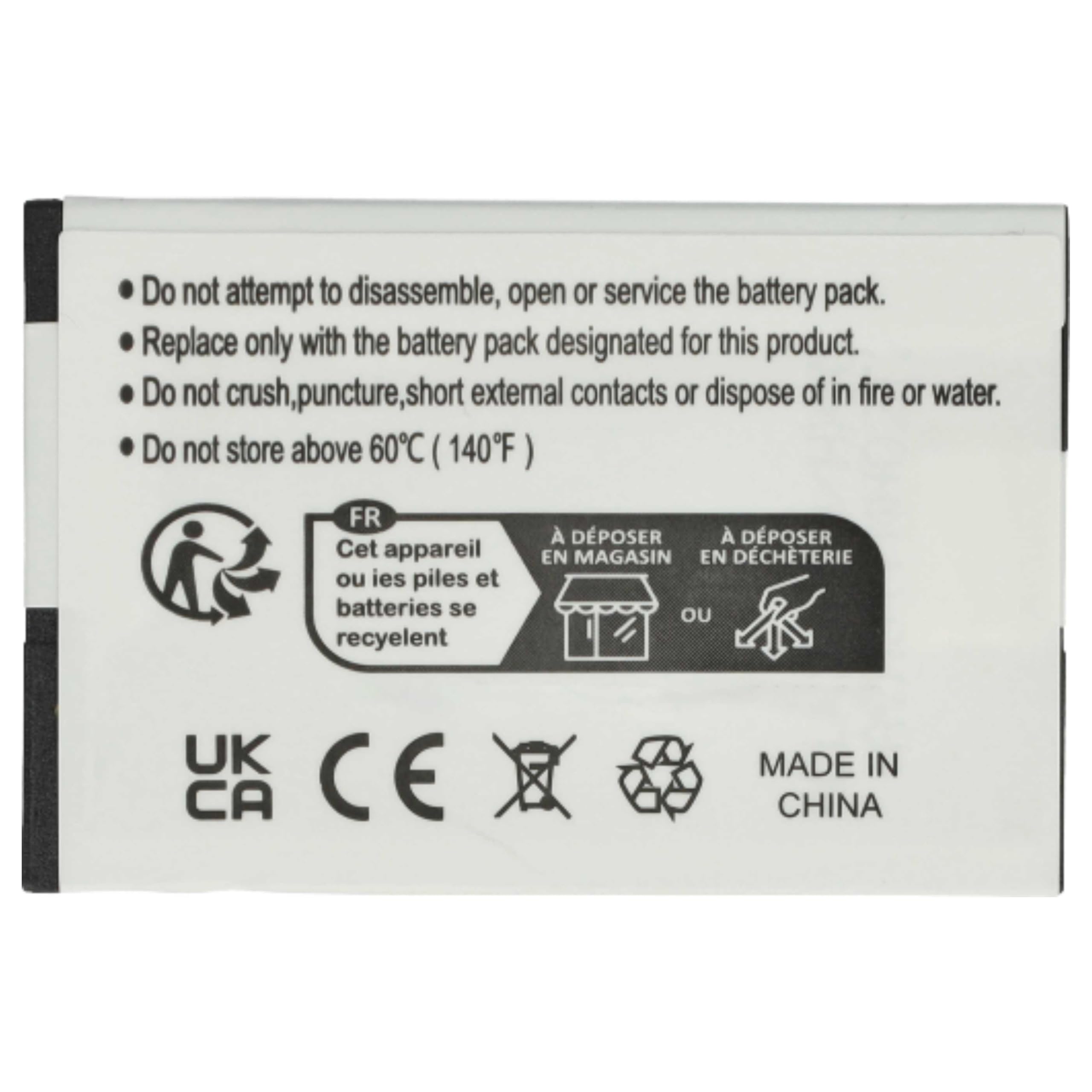 vhbw 5X Akku Ersatz für Siemens V30145-K1310-X445 | für schnurlos Festnetz Telefon (950 mAh, 3,7 V, Li-Ion)