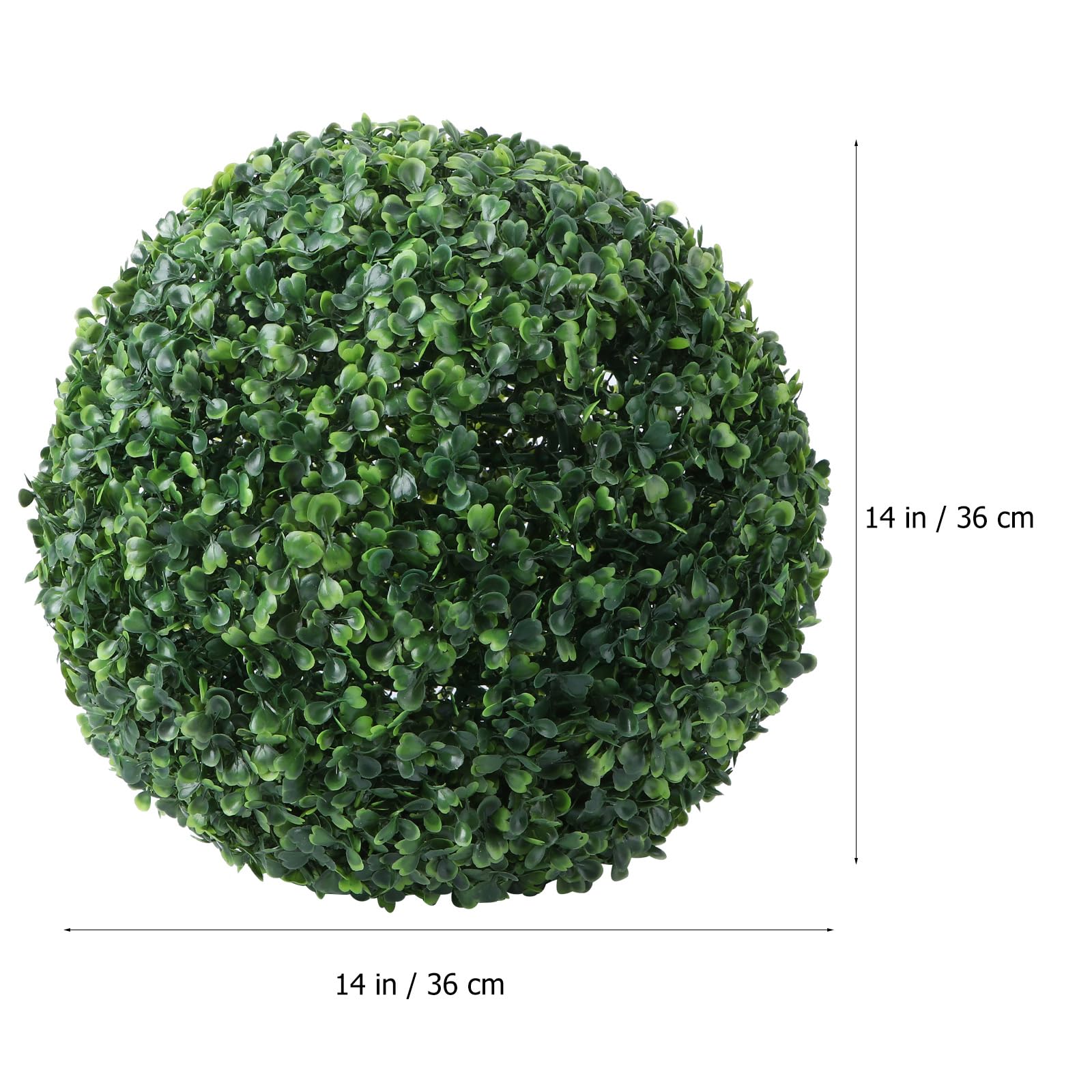 PRETYZOOM Boules Topiaires de de Boxwood Boule Topiaire Artificielle Pendentif de de Baseball pour Fête de Mariage Jardin d'intérieur Décoration extérieure 36 cm