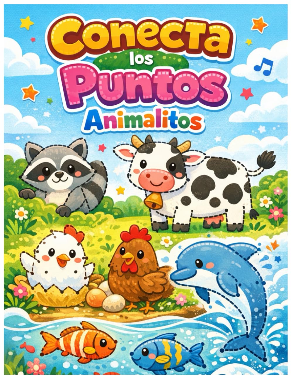 Animalitos Conecta los Puntos: Animales marinos, animales de granja y más