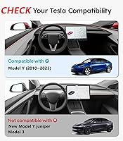 Vista 6 de Solapas de barro Jawjut, compatibles con Tesla Model Y 2023 2024, accesorios de protección contra salpicaduras, no requiere taladrar, negro