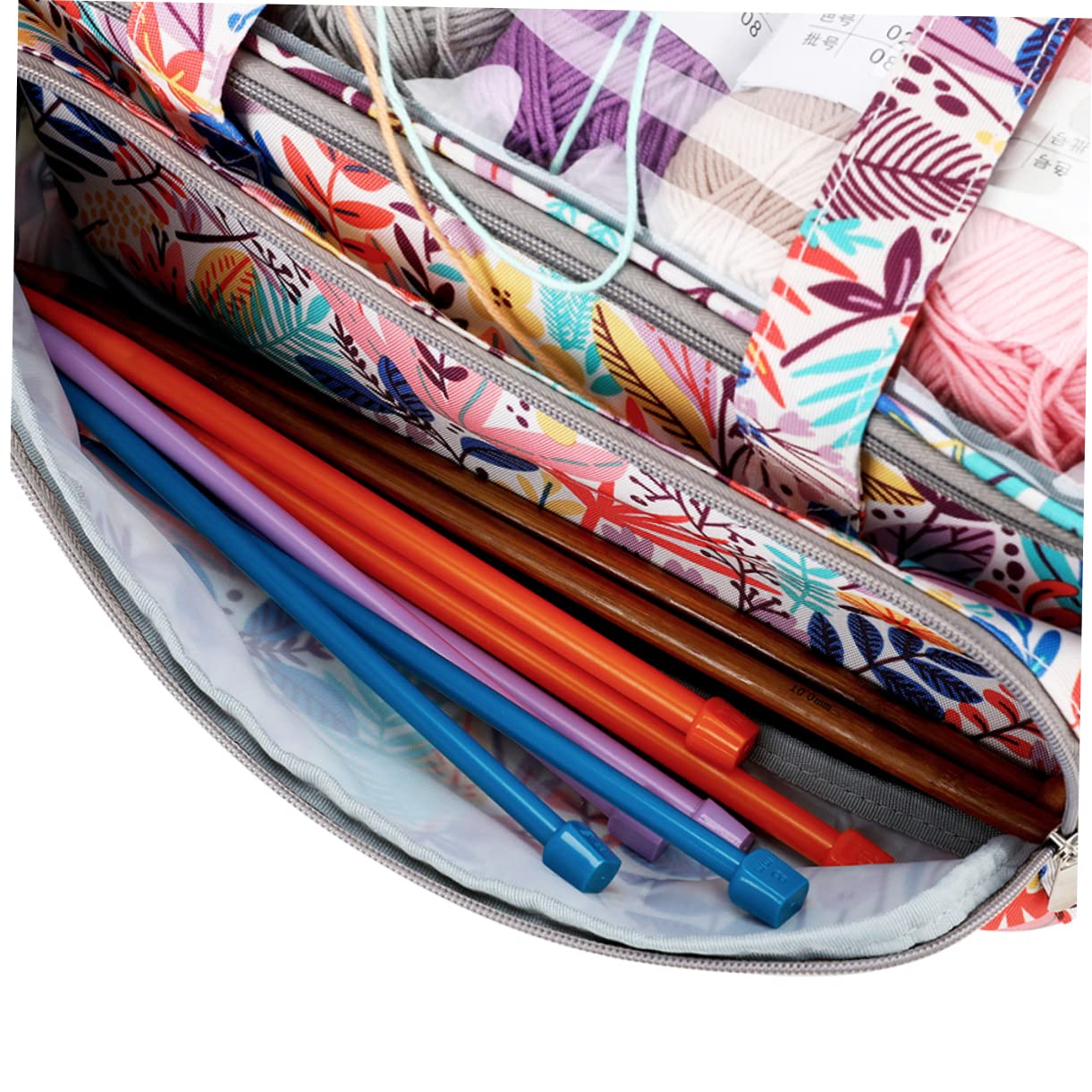 Ciieeo Borsa Portaoggetti Per Filati Di Astuccio Portaoggetti Organizer Per Utensili Per Maglieria Realizzato in Oxford Design Leggero e Portatile Maniglia