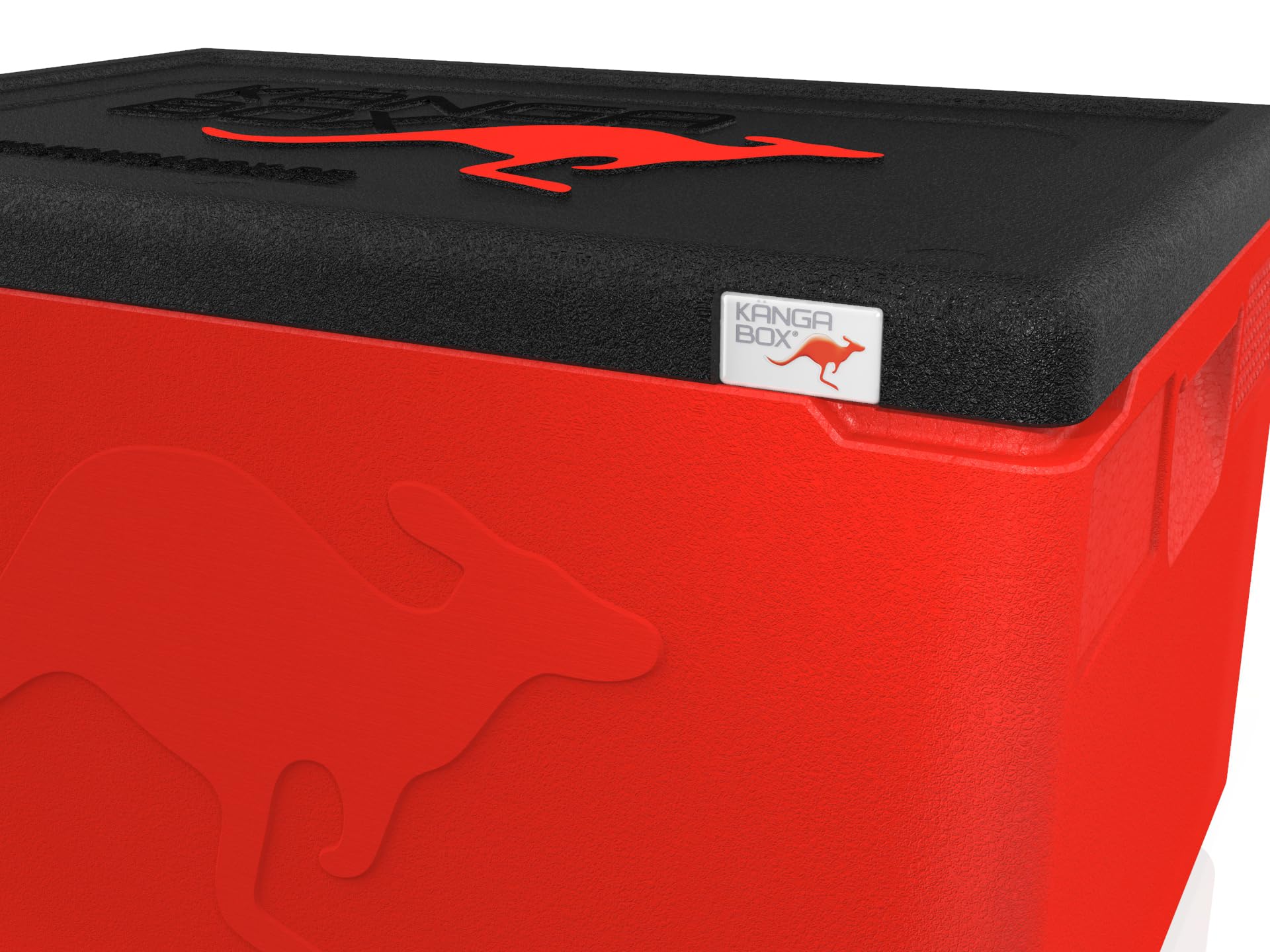 Set da 3 pezzi Professional GN 1/1 rosso 48L – Contenitore termico per cibo, scatola di polistirolo alternativa, contenitore caldo e frigo, igienico, HACCP Ready, resistente a temperature da