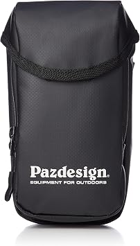 Pazdesign PAC-319 Tarpaulin Mobile Pouch II, Black White, W x H x D 3.9 x 7.3 x 2.2 inches 100 x 185 x 55 mm