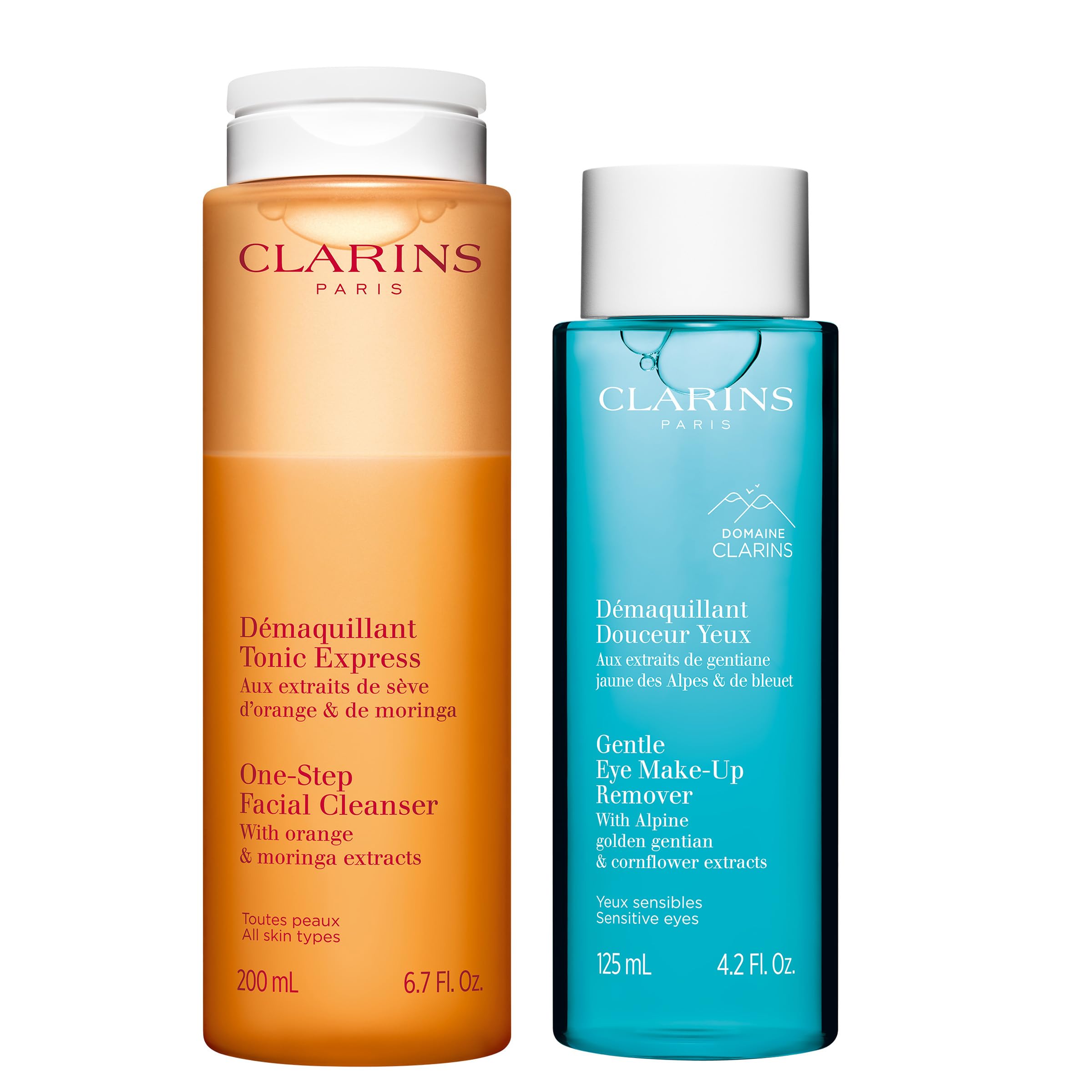 Clarins One-Step Facial Cleanser With Orange Extract | 2-In-1 Cleanser and Exfoliator | Restores Radiance | No Rinsing Necessary | All Skin Types | 6.8 Ounces