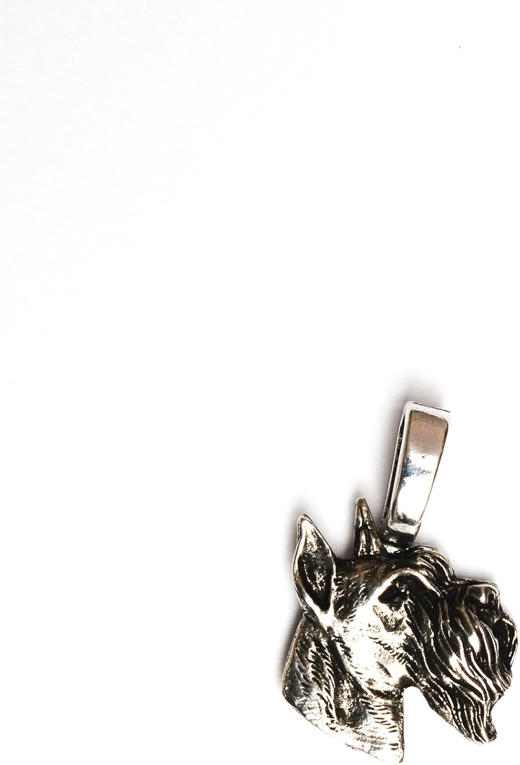 Art-Dog Collection Dog Pendant – Dog Breeds Jewelry - Handmade Dog Necklace with ZnAl Base and Silver Coating – Silver Dog Necklaces for Men and Women – Schnauzer