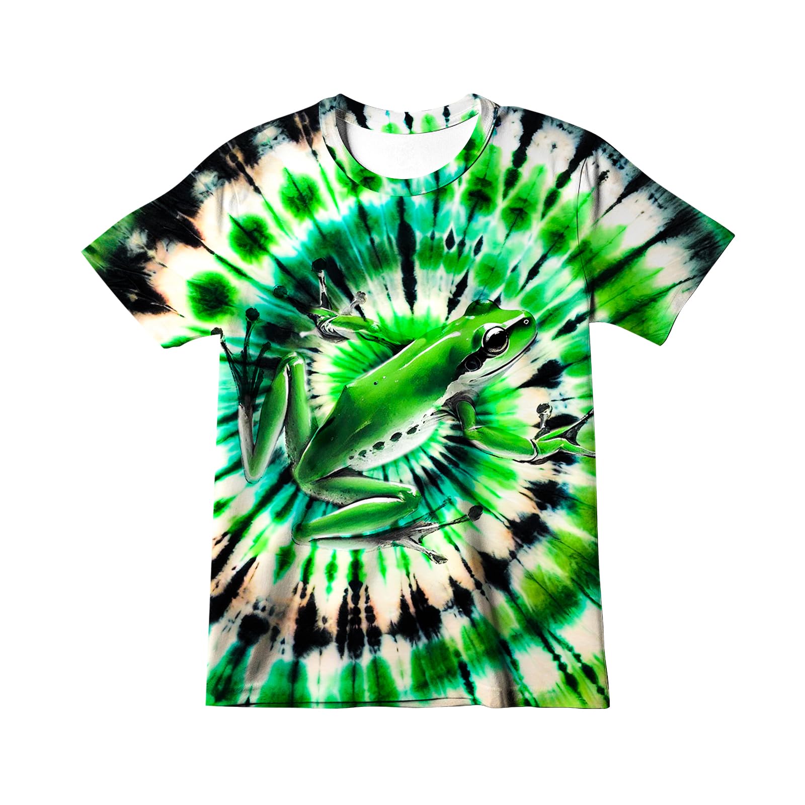 Harycnct Little Kids Tie Dye Shirt Size 4-10 Boys' Girls' Hippies Senior Tie-Dye Tee Tshirt